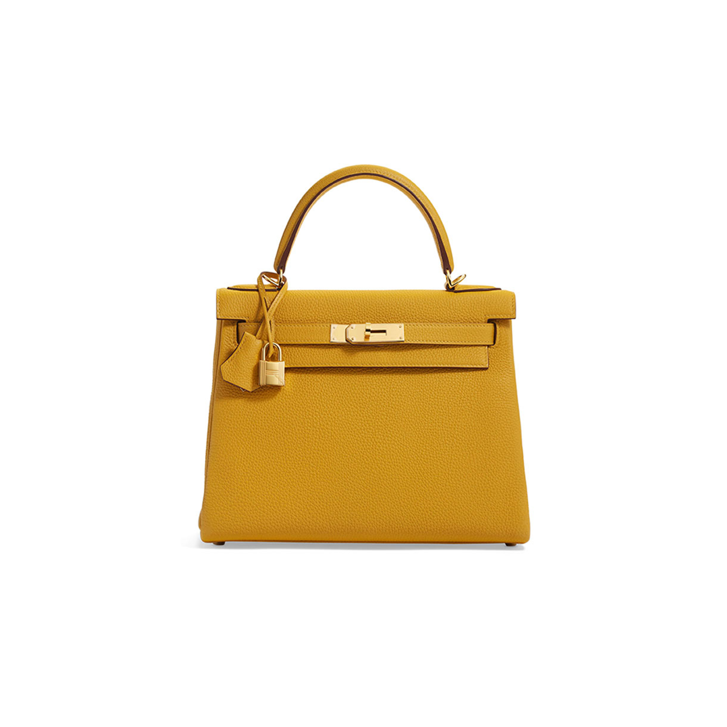 HERMÈS LEATHER KELLY 25 TOGO WITH GOLD HARDWARE (25*17*7cm) 